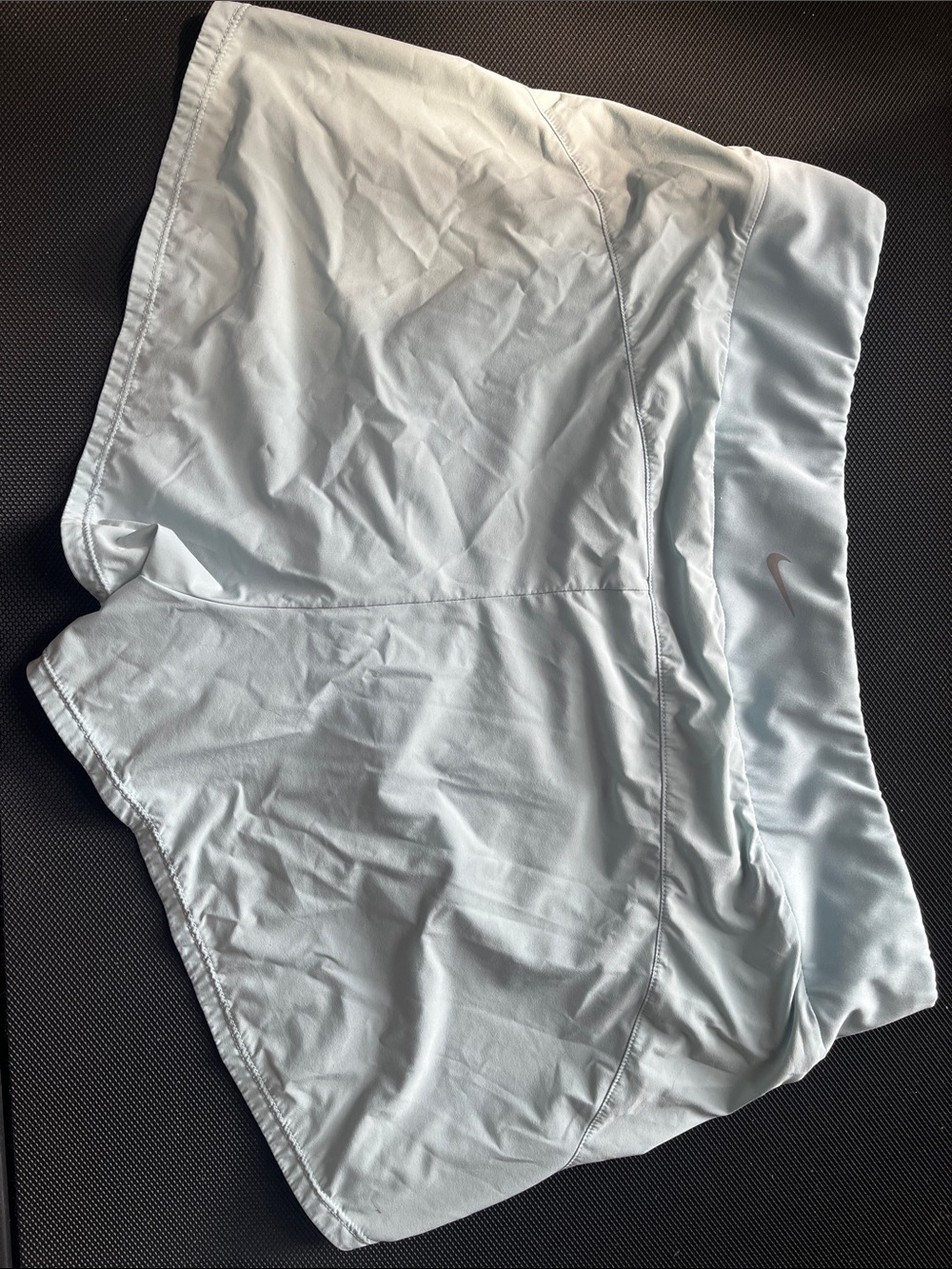 Nike Light Blue Women's Athletic Shorts - Soft Elastic Waistband